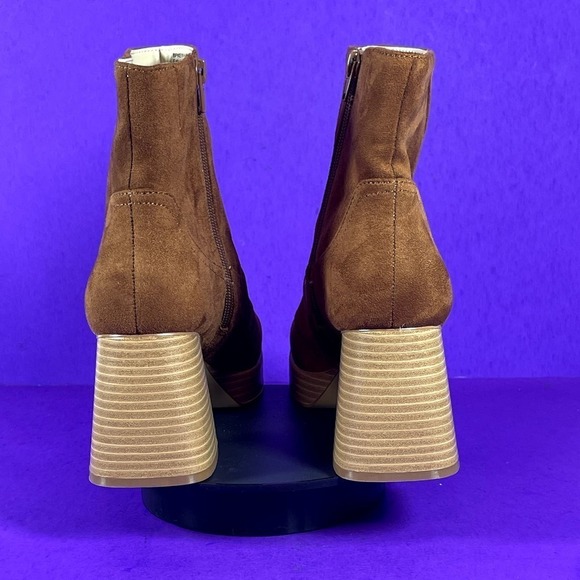 BP. Women's Brown Keyla Platform Bootie Shoe Size 8-NEW - Picture 4 of 7